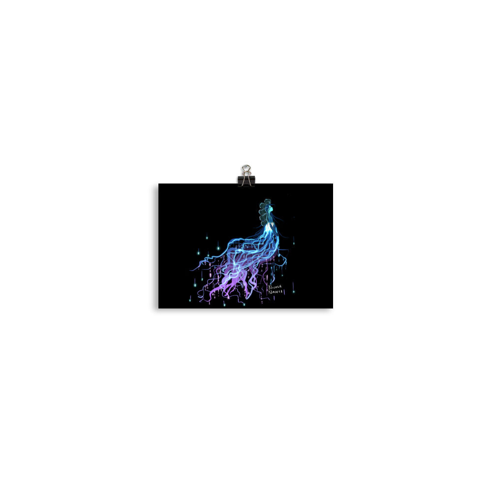 Queen of Bioluminescence Poster